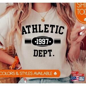 Athletic Department 1997 Tshirt Track Athlete Gift Coach Gifts Unisex